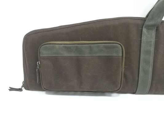 Brown Canvas Soft Scoped Rifle Case Easy Clean Shockproof Sturdy